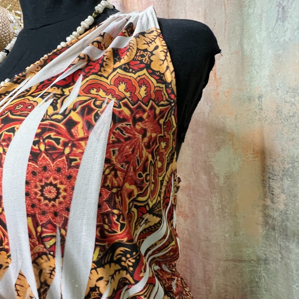 📌Fresh of LA Plus Size  Sleeveless Maxi Dress w/ Interesting Backside Neckline - Picture 5 of 16